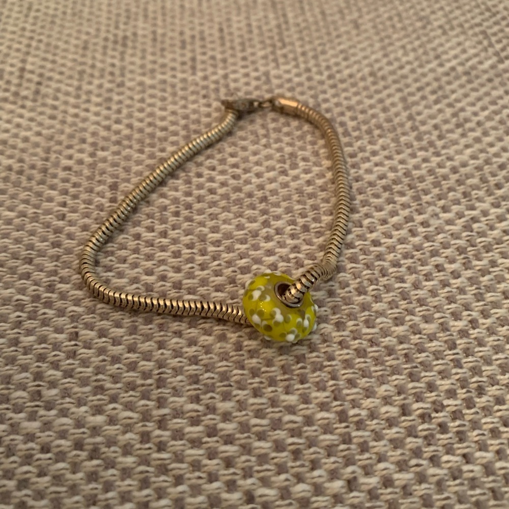 Murano glass bead bracelet